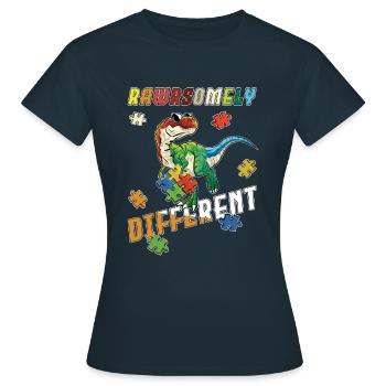 Journée de la conscience pour l’autisme - T-shirt Femme - marine - Devant - AI Model Female 172 dark (172cm)