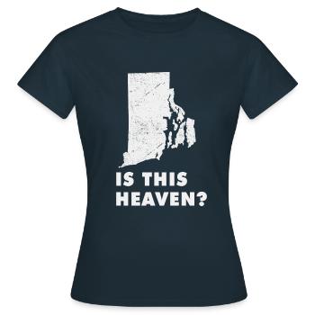 Land Map America State Home Heaven Rhode Island - Frauen T-Shirt - Navy - Vorne - AI Model Female 172 dark (172cm)