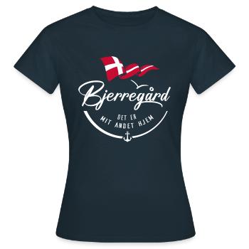 BJERREGARD - Meine zweite Heimat - w - Frauen T-Shirt - Navy - Vorne - AI Model Female 172 dark (172cm)