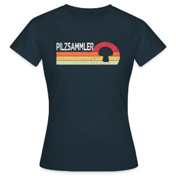 Pilzsammler - Frauen T-Shirt - Navy - Vorne - AI Model Female 172 dark (172cm)
