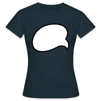Bulles speech bubble bulle BD idée cadeau - T-shirt Femme - marine - Devant - AI Model Female 172 dark (172cm)
