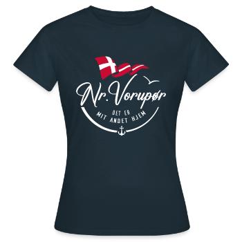 NR VORUPOR - Ma résidence secondaire - w - T-shirt Femme - marine - Devant - AI Model Female 172 dark (172cm)