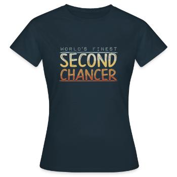 World’s Finest Second Chancer | Zweite Chance - Frauen T-Shirt - Navy - Vorne - AI Model Female 172 dark (172cm)