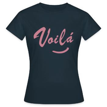 VOILA - Women's T-Shirt - navy - Front - AI Model Female 172 dark (172cm)