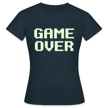 Game Over - T-shirt Femme - marine - Devant - AI Model Female 172 dark (172cm)