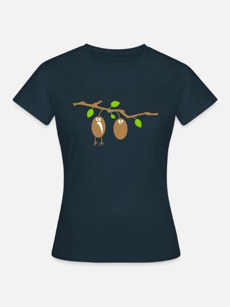 zwei Kiwis - Frauen T-Shirt - Navy