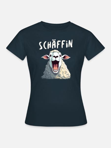 Schäffin - Chefin - Feminin, Anführerin, Bossin - Frauen T-Shirt - Navy