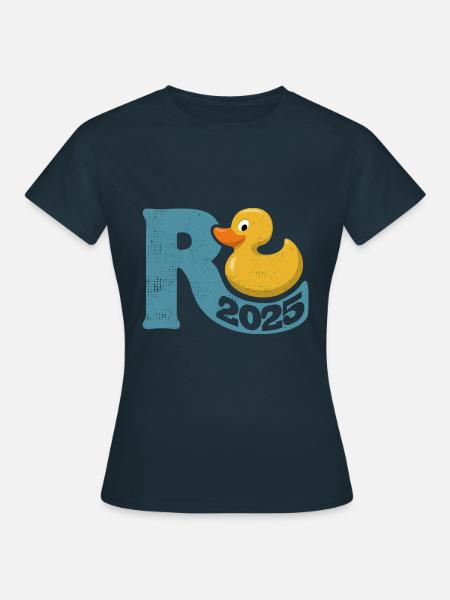 Rente Ente 2025 - Ruhestand - Pension - Frauen T-Shirt - Navy