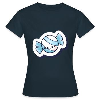 Bonbon - T-shirt Femme - marine - Devant - AI Model Female 172 dark (172cm)