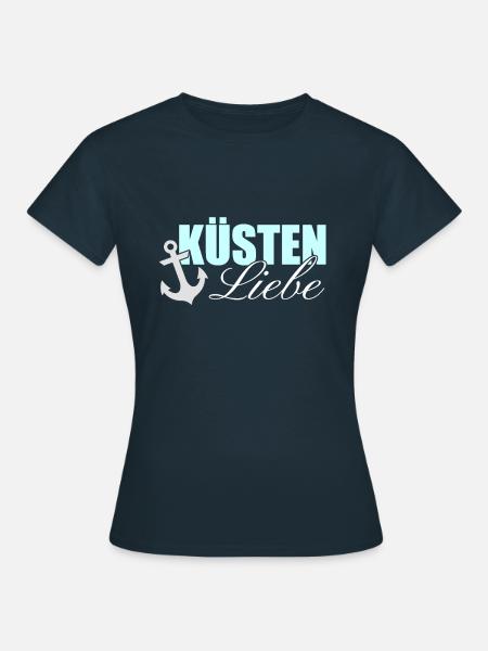 Küsten Liebe - Frauen T-Shirt - Navy