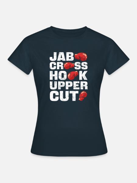Boxen. Für Kampf Und Boxen Liebhaber. Boxer - Frauen T-Shirt - Navy
