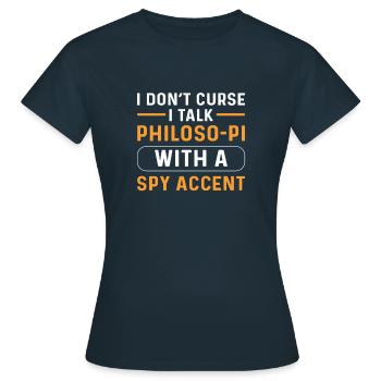 Détective privé. Espion secret. Détective privé - T-shirt Femme - marine - Devant - AI Model Female 172 dark (172cm)