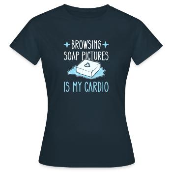 Parcourir Soap Pictures est à moi - T-shirt Femme - marine - Devant - AI Model Female 172 dark (172cm)