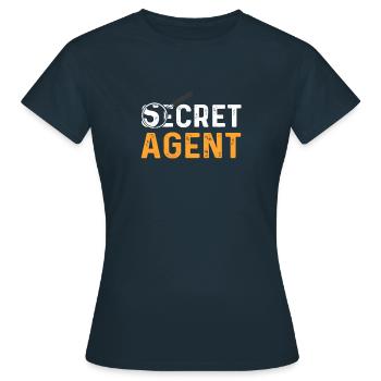 Agent secret. Détective privé. Détective privé. - T-shirt Femme - marine - Devant - AI Model Female 172 dark (172cm)