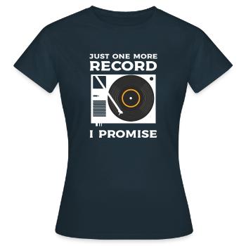 Nur Noch Eine Platte, Versprochen. - Frauen T-Shirt - Navy - Vorne - AI Model Female 172 dark (172cm)