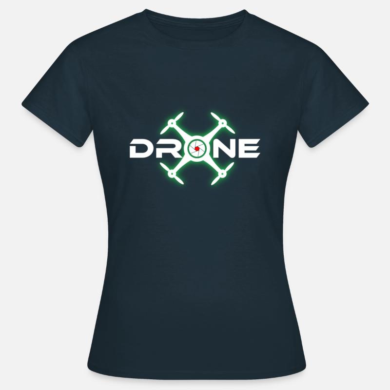 Drone Pilot Glow Effect - Women's T-Shirt - navy