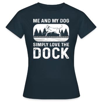 Myself - Women's T-Shirt - navy - Front - AI Model Female 172 dark (172cm)