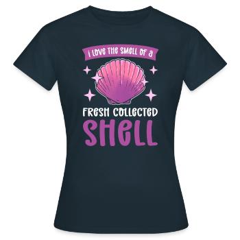 J’aime l’odeur d’un - T-shirt Femme - marine - Devant - AI Model Female 172 dark (172cm)