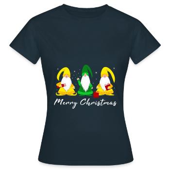 Merry Christmas Merry Xmas - Women's T-Shirt - navy - Front - AI Model Female 172 dark (172cm)