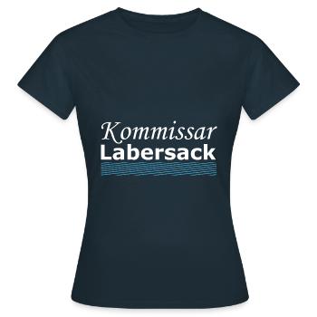 Polizei Spruch Kommissar - Frauen T-Shirt - Navy - Vorne - AI Model Female 172 dark (172cm)