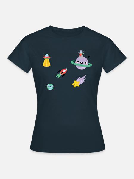 Space - Frauen T-Shirt - Navy