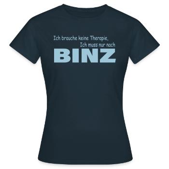 Therapie BINZ - Frauen T-Shirt - Navy - Vorne - AI Model Female 172 dark (172cm)