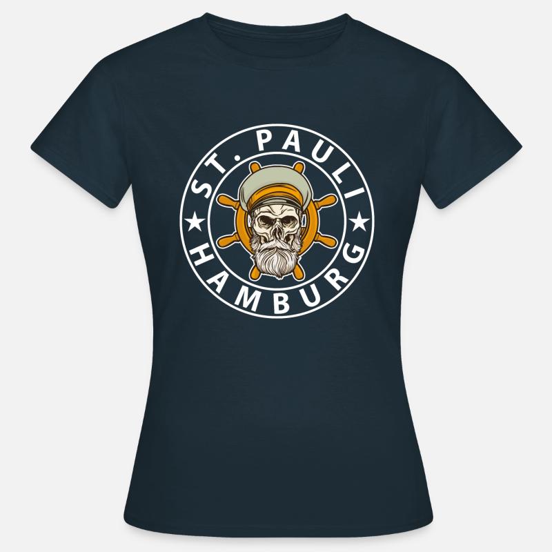 St. Pauli Amburgo - Maglietta da donna - navy