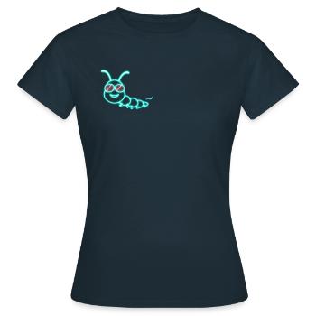 mad in techno - Frauen T-Shirt - Navy - Vorne - AI Model Female 172 dark (172cm)