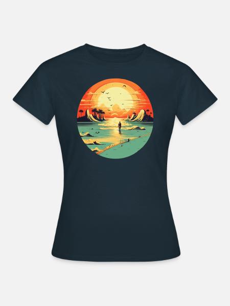 Strand - Frauen T-Shirt - Navy