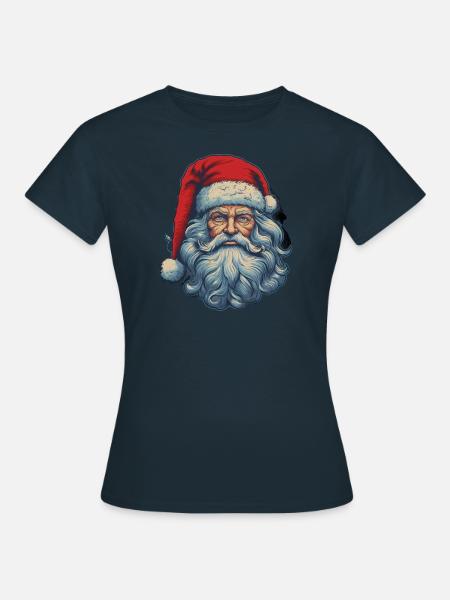 Weihnachtsmann - Frauen T-Shirt - Navy