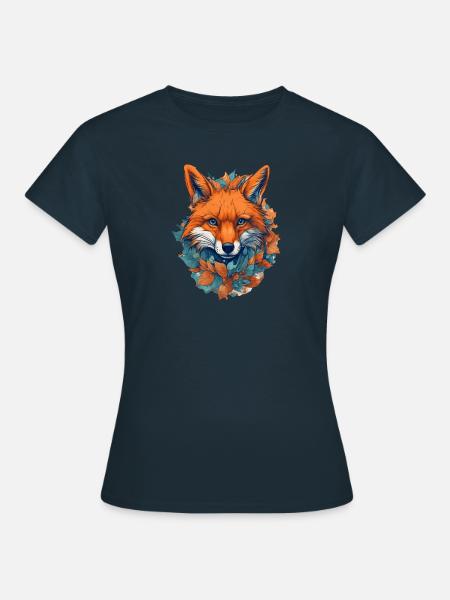 Fuchs - Frauen T-Shirt - Navy