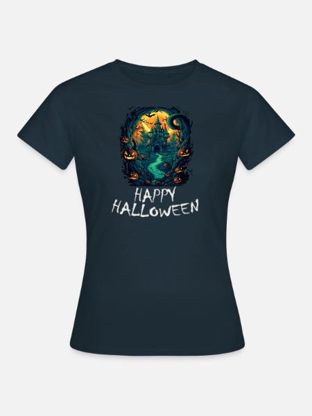 Halloween - Joyeux Halloween - T-shirt Femme - marine