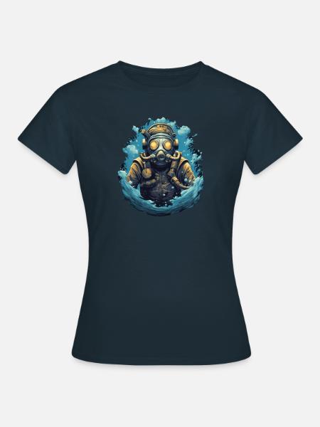 Taucher - Frauen T-Shirt - Navy