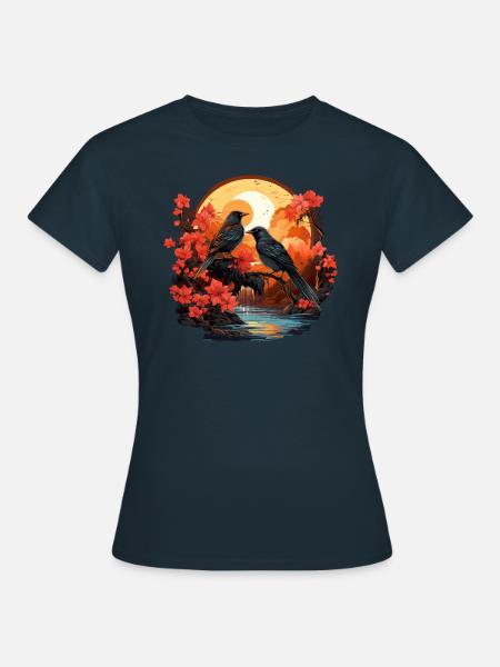Tropisch - Frauen T-Shirt - Navy
