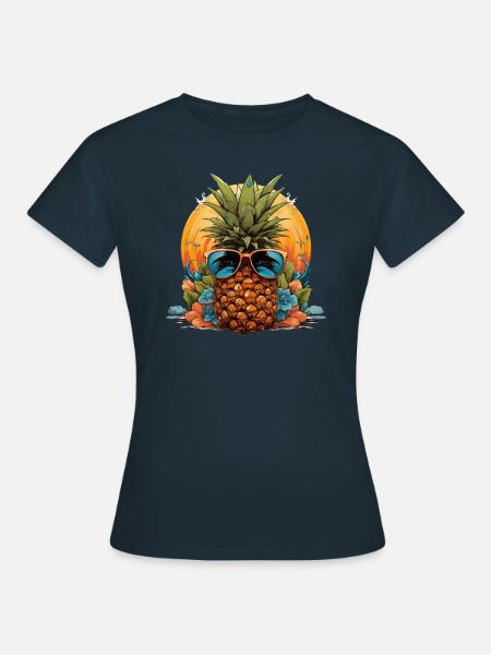 Ananas - Frauen T-Shirt - Navy
