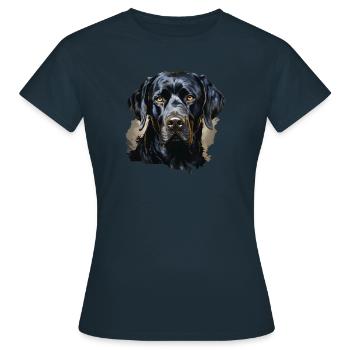 Hund - Frauen T-Shirt - Navy - Vorne - AI Model Female 172 dark (172cm)