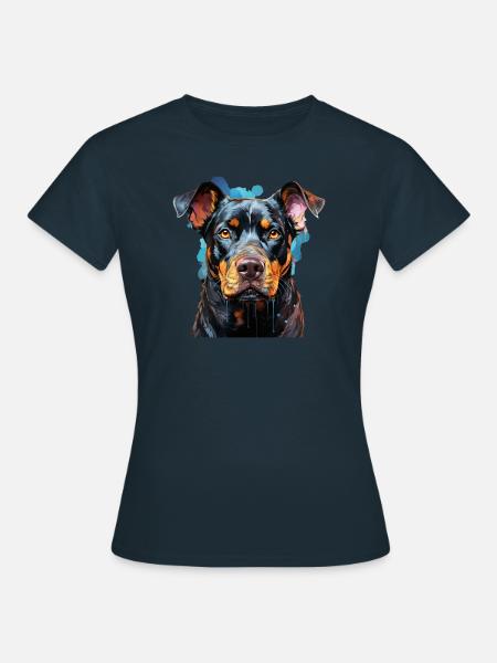 Hund - Frauen T-Shirt - Navy