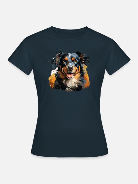 Hund - Frauen T-Shirt - Navy