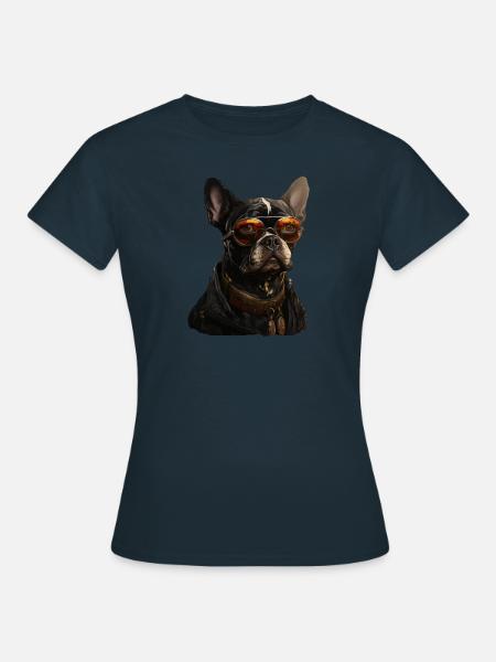 Hund - Frauen T-Shirt - Navy