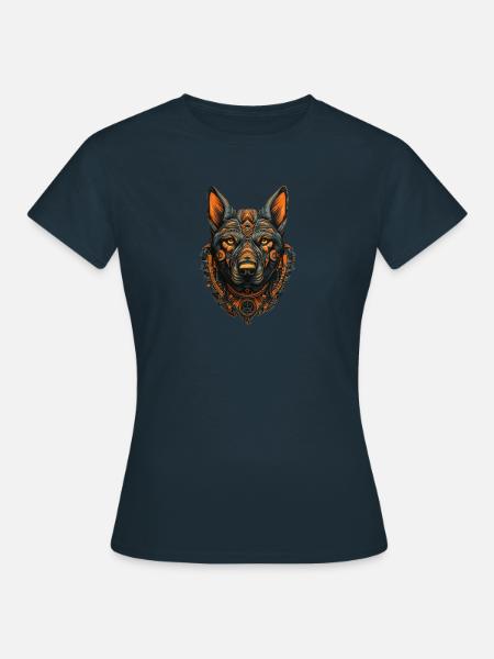 Hund - Frauen T-Shirt - Navy