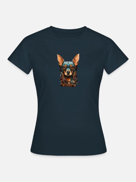 Hund - Frauen T-Shirt - Navy