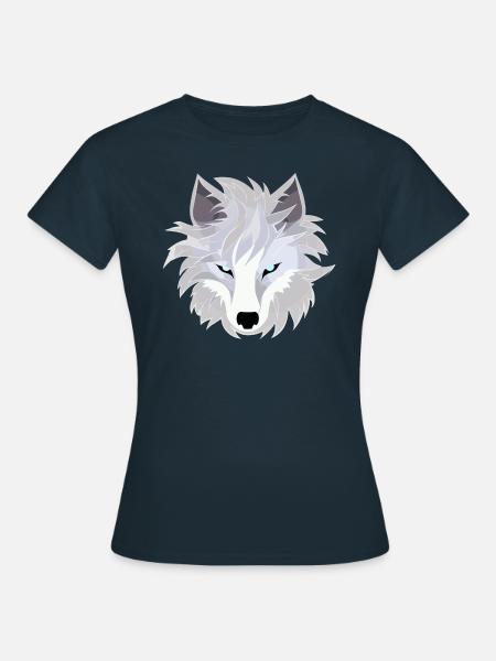 Wolf - Illustration - Frauen T-Shirt - Navy