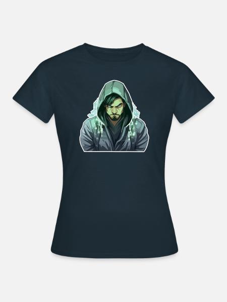 Ethical Hacker - Illustration - Frauen T-Shirt - Navy