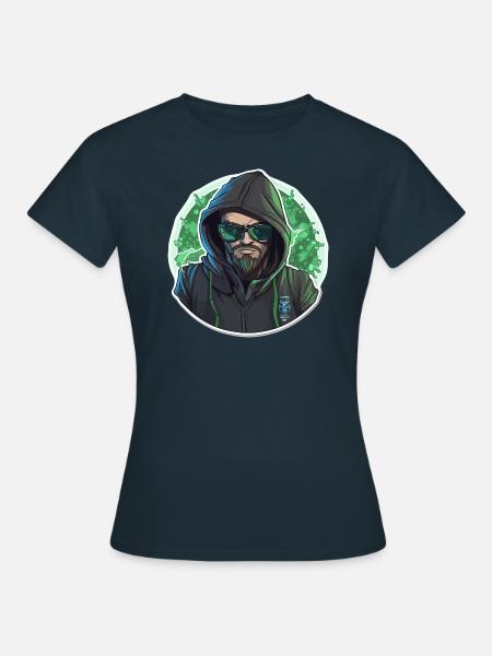 Ethical Hacker - Illustration - Frauen T-Shirt - Navy