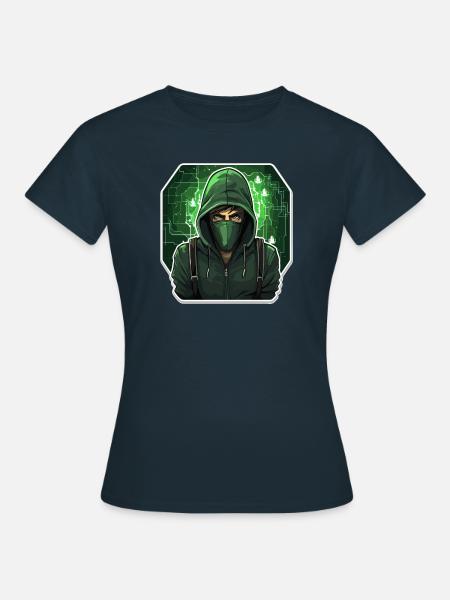 Ethical Hacker - Illustration - Frauen T-Shirt - Navy