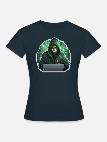 Ethical Hacker - Illustration - Frauen T-Shirt - Navy