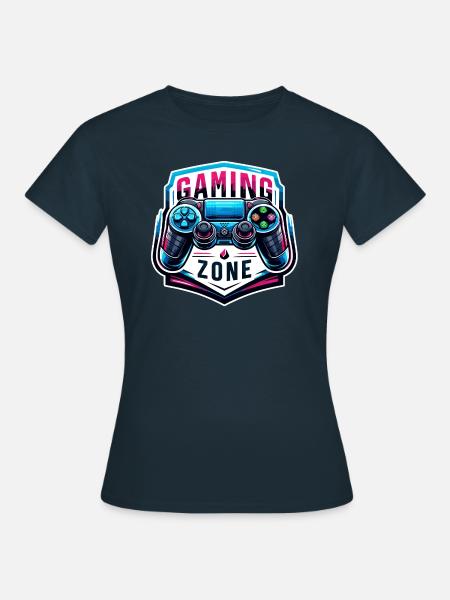 Gaming Zone - Controller Illustration - Frauen T-Shirt - Navy