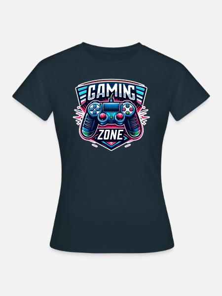 Gaming Zone - Controller Illustration - Frauen T-Shirt - Navy