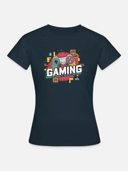 Gaming - Controller - Frauen T-Shirt - Navy