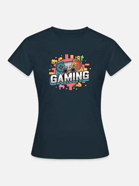 Gaming - Controller - Frauen T-Shirt - Navy